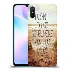 במקום רחוק רחוק כיסוי מגן קשיח מעוצב ל Xiaomi Redmi 9A יחידה אחת סקרין מובייל