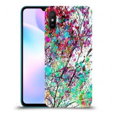 באביב בסגול כיסוי מגן קשיח מעוצב ל Xiaomi Redmi 9A יחידה אחת סקרין מובייל