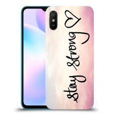 הישאר חזק כיסוי מגן קשיח מעוצב ל Xiaomi Redmi 9A יחידה אחת סקרין מובייל