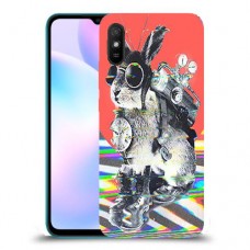 ארנבון מוזר כיסוי מגן קשיח מעוצב ל Xiaomi Redmi 9A יחידה אחת סקרין מובייל