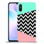 פסים במנטה ורוד כיסוי מגן קשיח מעוצב ל Xiaomi Redmi 9A יחידה אחת סקרין מובייל