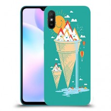גלידה סאני כיסוי מגן קשיח מעוצב ל Xiaomi Redmi 9A יחידה אחת סקרין מובייל