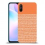 נקודות לבנות בכתום כיסוי מגן קשיח מעוצב ל Xiaomi Redmi 9A יחידה אחת סקרין מובייל