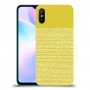 נקודות לבנות בצהוב כיסוי מגן קשיח מעוצב ל Xiaomi Redmi 9A יחידה אחת סקרין מובייל