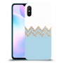 לבן כחול כיסוי מגן קשיח מעוצב ל Xiaomi Redmi 9A יחידה אחת סקרין מובייל