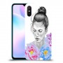 אישה בפרחים כיסוי מגן קשיח מעוצב ל Xiaomi Redmi 9A יחידה אחת סקרין מובייל