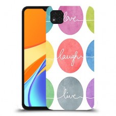 אהבה צחוק חיים כיסוי מגן קשיח מעוצב ל Xiaomi Redmi 9C יחידה אחת סקרין מובייל