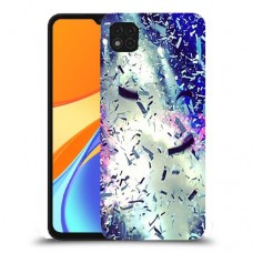 גשם מתכת כיסוי מגן קשיח מעוצב ל Xiaomi Redmi 9C יחידה אחת סקרין מובייל