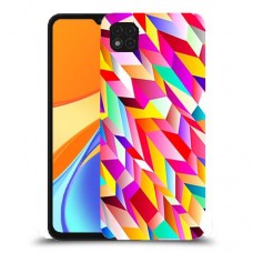 פסים ניאון כיסוי מגן קשיח מעוצב ל Xiaomi Redmi 9C יחידה אחת סקרין מובייל