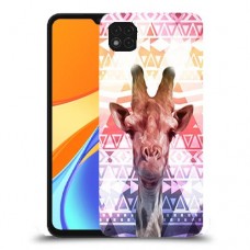 ג'ירפה נחמד כיסוי מגן קשיח מעוצב ל Xiaomi Redmi 9C יחידה אחת סקרין מובייל