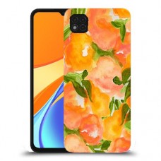 אפרסקים כתומים כיסוי מגן קשיח מעוצב ל Xiaomi Redmi 9C יחידה אחת סקרין מובייל