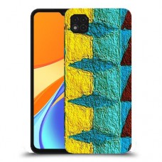 הפשטה צבועה כיסוי מגן קשיח מעוצב ל Xiaomi Redmi 9C יחידה אחת סקרין מובייל