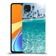 חופשה גן עדן כיסוי מגן קשיח מעוצב ל Xiaomi Redmi 9C יחידה אחת סקרין מובייל