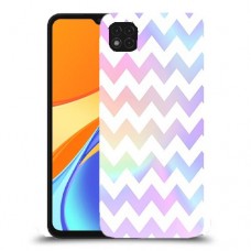 גיאומטריה פסטל כיסוי מגן קשיח מעוצב ל Xiaomi Redmi 9C יחידה אחת סקרין מובייל