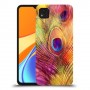 נוצת טווס כיסוי מגן קשיח מעוצב ל Xiaomi Redmi 9C יחידה אחת סקרין מובייל
