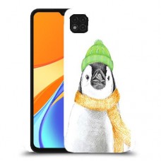 פינגווין בקור כיסוי מגן קשיח מעוצב ל Xiaomi Redmi 9C יחידה אחת סקרין מובייל