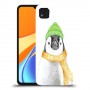 פינגווין בקור כיסוי מגן קשיח מעוצב ל Xiaomi Redmi 9C יחידה אחת סקרין מובייל