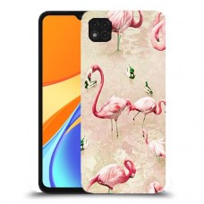 פלמינגו ורוד כיסוי מגן קשיח מעוצב ל Xiaomi Redmi 9C יחידה אחת סקרין מובייל