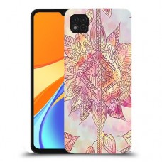 חמניות מוזרה סגולה כיסוי מגן קשיח מעוצב ל Xiaomi Redmi 9C יחידה אחת סקרין מובייל