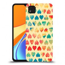 לבבות קשת כיסוי מגן קשיח מעוצב ל Xiaomi Redmi 9C יחידה אחת סקרין מובייל