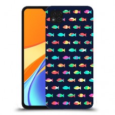 קשת בדגים כיסוי מגן קשיח מעוצב ל Xiaomi Redmi 9C יחידה אחת סקרין מובייל