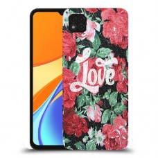 רוז אהבה כיסוי מגן קשיח מעוצב ל Xiaomi Redmi 9C יחידה אחת סקרין מובייל
