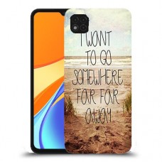 במקום רחוק רחוק כיסוי מגן קשיח מעוצב ל Xiaomi Redmi 9C יחידה אחת סקרין מובייל