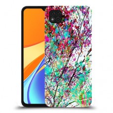 באביב בסגול כיסוי מגן קשיח מעוצב ל Xiaomi Redmi 9C יחידה אחת סקרין מובייל