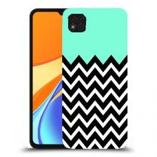 פסים במנטה כיסוי מגן קשיח מעוצב ל Xiaomi Redmi 9C יחידה אחת סקרין מובייל