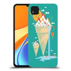 גלידה סאני כיסוי מגן קשיח מעוצב ל Xiaomi Redmi 9C יחידה אחת סקרין מובייל