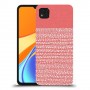 נקודות לבנות בורוד כיסוי מגן קשיח מעוצב ל Xiaomi Redmi 9C יחידה אחת סקרין מובייל
