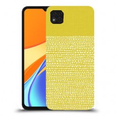 נקודות לבנות בצהוב כיסוי מגן קשיח מעוצב ל Xiaomi Redmi 9C יחידה אחת סקרין מובייל