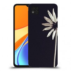פרח לבן כיסוי מגן קשיח מעוצב ל Xiaomi Redmi 9C יחידה אחת סקרין מובייל