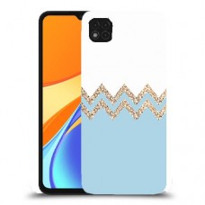 לבן כחול כיסוי מגן קשיח מעוצב ל Xiaomi Redmi 9C יחידה אחת סקרין מובייל