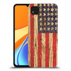 עץ ארצות הברית כיסוי מגן קשיח מעוצב ל Xiaomi Redmi 9C יחידה אחת סקרין מובייל