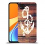 עוגן מעץ כיסוי מגן קשיח מעוצב ל Xiaomi Redmi 9C יחידה אחת סקרין מובייל