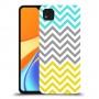 שורות צהובות-ירוקות כיסוי מגן קשיח מעוצב ל Xiaomi Redmi 9C יחידה אחת סקרין מובייל