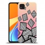 זאברה ריבועים כיסוי מגן קשיח מעוצב ל Xiaomi Redmi 9C יחידה אחת סקרין מובייל