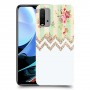 פרחוני-לבן כיסוי מגן קשיח מעוצב ל Xiaomi Redmi 9T יחידה אחת סקרין מובייל