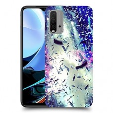 גשם מתכת כיסוי מגן קשיח מעוצב ל Xiaomi Redmi 9T יחידה אחת סקרין מובייל