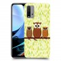 משפחת ינשוף כיסוי מגן קשיח מעוצב ל Xiaomi Redmi 9T יחידה אחת סקרין מובייל