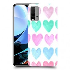 לבבות פסטל כיסוי מגן קשיח מעוצב ל Xiaomi Redmi 9T יחידה אחת סקרין מובייל