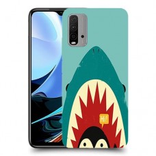 פינגווין בכריש כיסוי מגן קשיח מעוצב ל Xiaomi Redmi 9T יחידה אחת סקרין מובייל