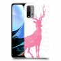 צבי ורוד כיסוי מגן קשיח מעוצב ל Xiaomi Redmi 9T יחידה אחת סקרין מובייל