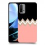 ורוד-לבן-לבן כיסוי מגן קשיח מעוצב ל Xiaomi Redmi 9T יחידה אחת סקרין מובייל