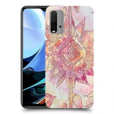 חמניות מוזרה סגולה כיסוי מגן קשיח מעוצב ל Xiaomi Redmi 9T יחידה אחת סקרין מובייל