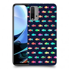 קשת בדגים כיסוי מגן קשיח מעוצב ל Xiaomi Redmi 9T יחידה אחת סקרין מובייל