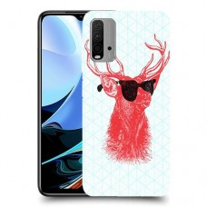 אדג אדום במשקפיים כיסוי מגן קשיח מעוצב ל Xiaomi Redmi 9T יחידה אחת סקרין מובייל