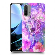 חתול מושלג כיסוי מגן קשיח מעוצב ל Xiaomi Redmi 9T יחידה אחת סקרין מובייל