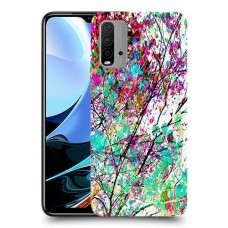 באביב בסגול כיסוי מגן קשיח מעוצב ל Xiaomi Redmi 9T יחידה אחת סקרין מובייל